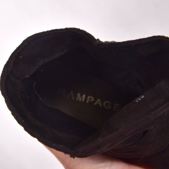 Rampage Black Faux Suede Boots Benji Size 6M - Picture 8 of 9